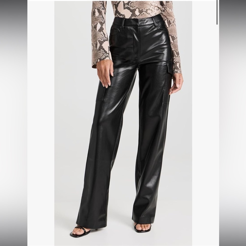 Generation Love faux leather fleece lined cargo pants